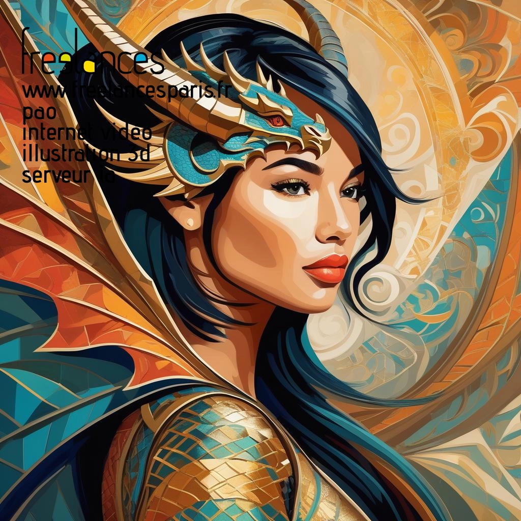 Pao mise en page internet vidéo illustration 3d serveur IA générative AI freelance paris studio de création magazines uzb3ftq0